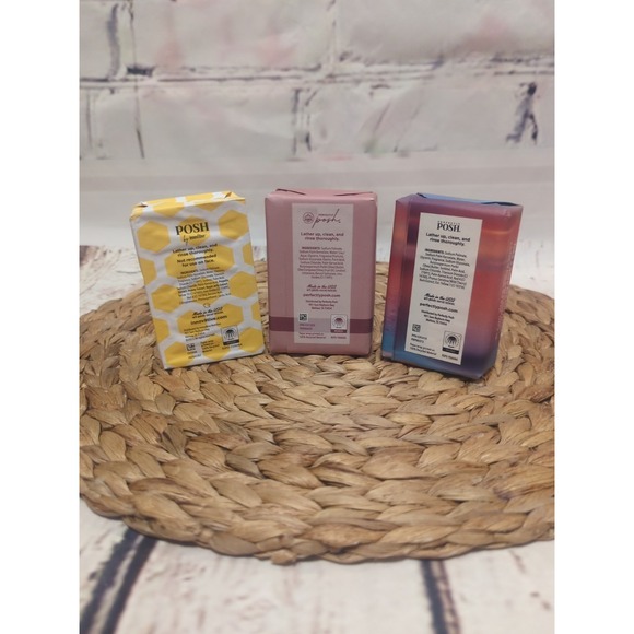 Perfectly Posh Lot Of 3 Big Bath Bars - Picture 2 of 5